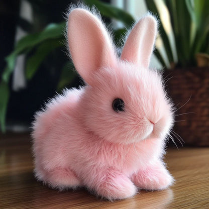 Cuddly Bunny Stuffed Animal with Fluffy Fur - Luxicro