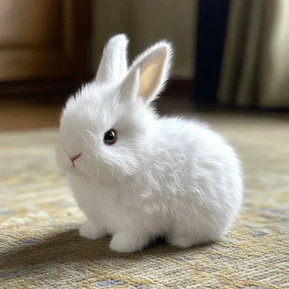 Cuddly Rabbit Stuffed Toy with Fluffy Texture