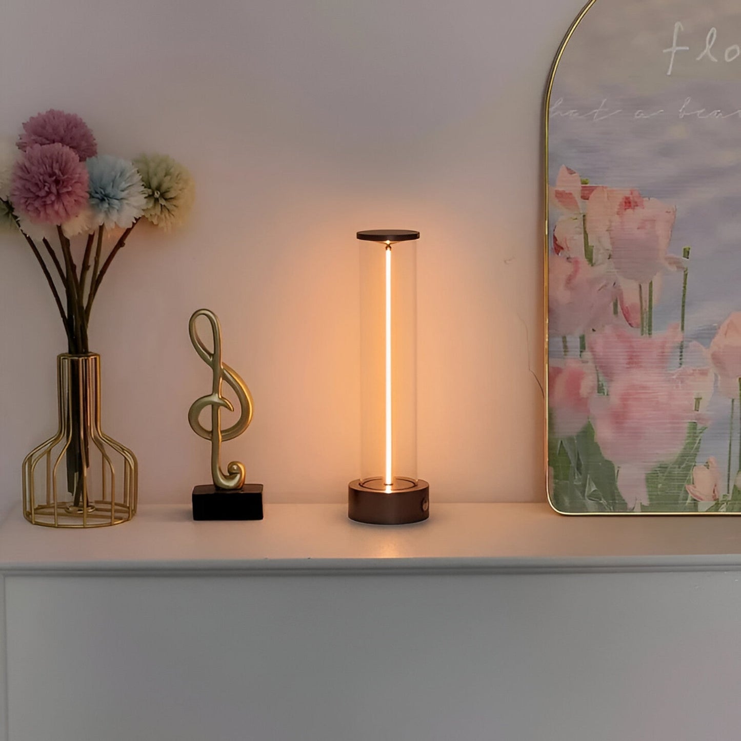 Compact Flexible Table Lamp with Bright LED Light