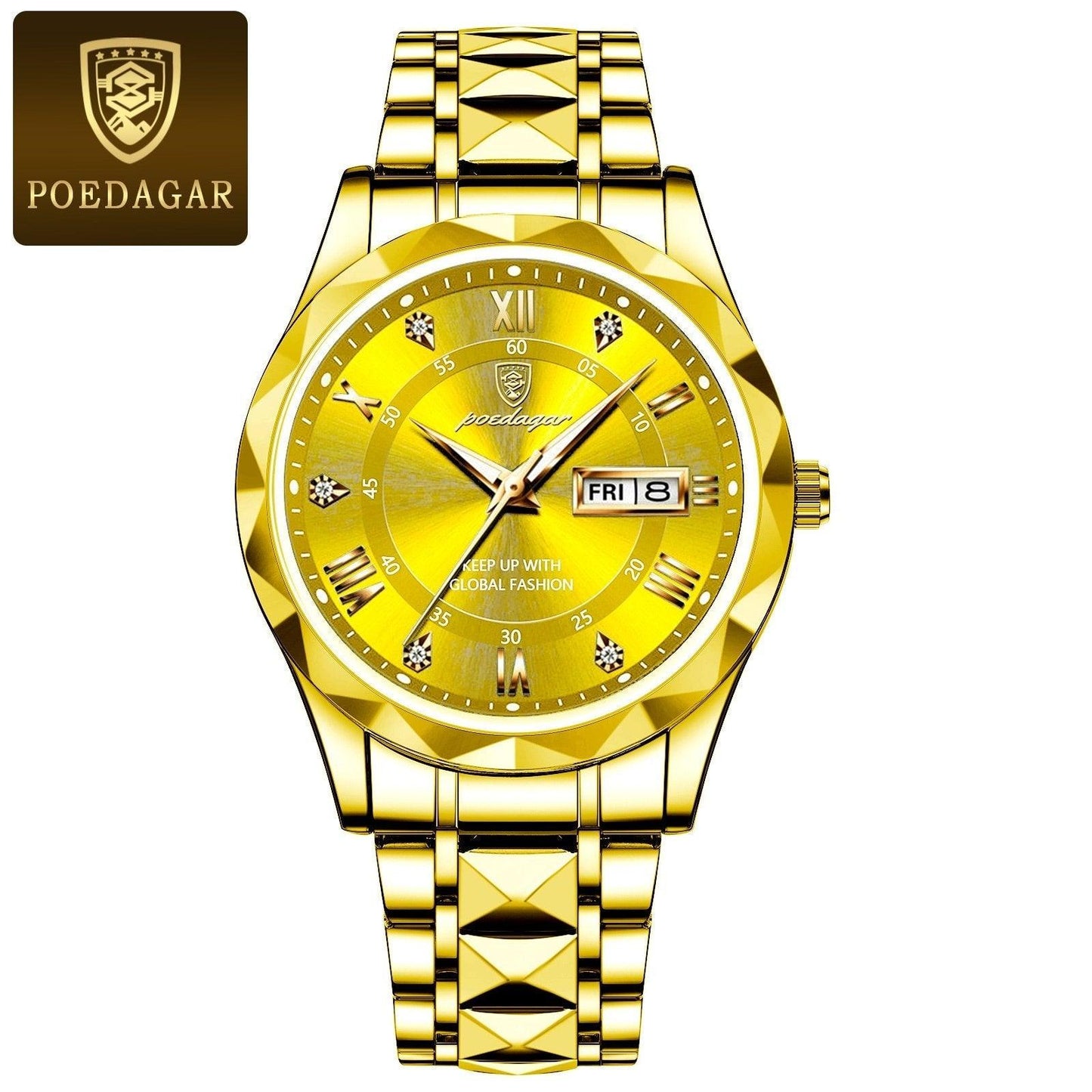 Stylish Blue Face Mens Steel Watch