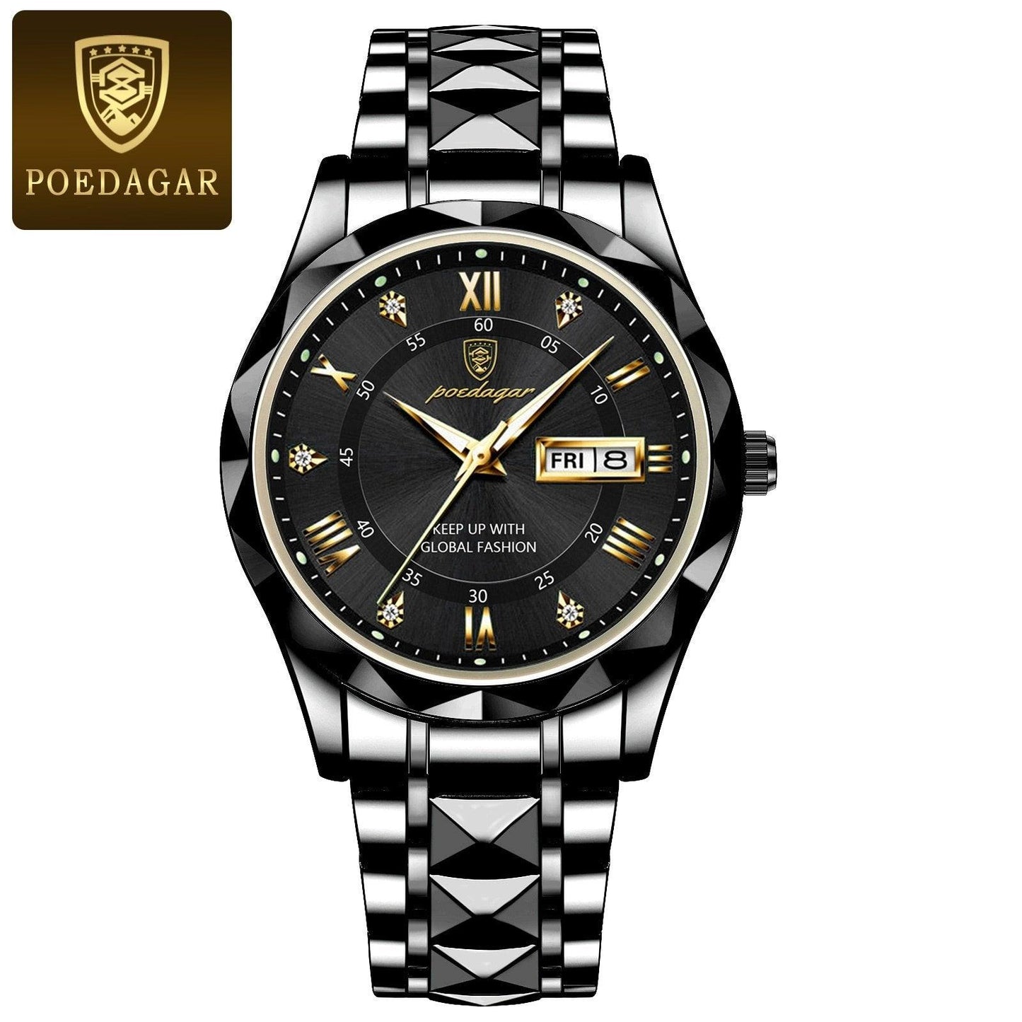Stylish Blue Face Mens Steel Watch