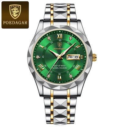 Stylish Blue Face Mens Steel Watch