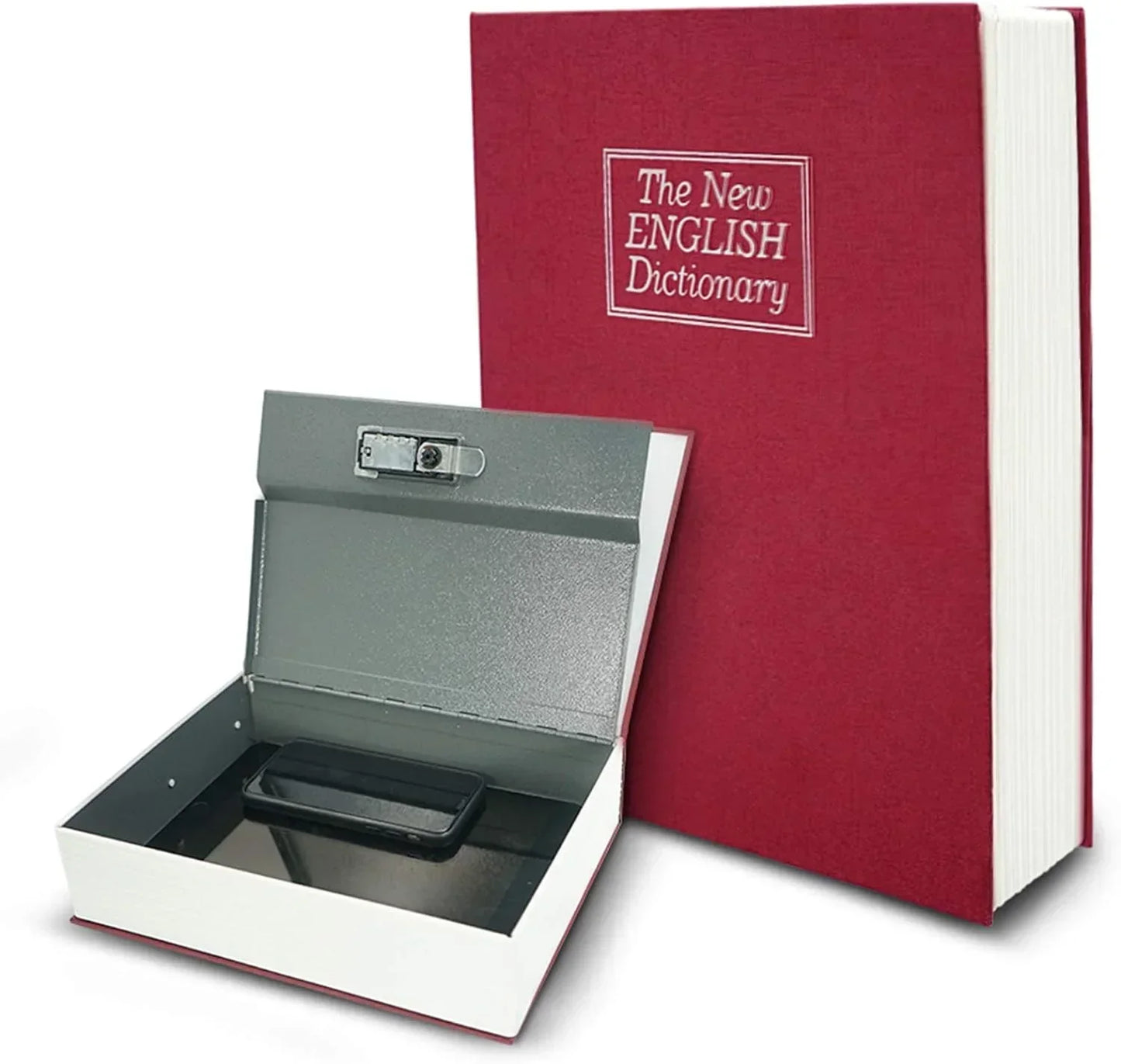 Hidden Safe Book Box with Lock