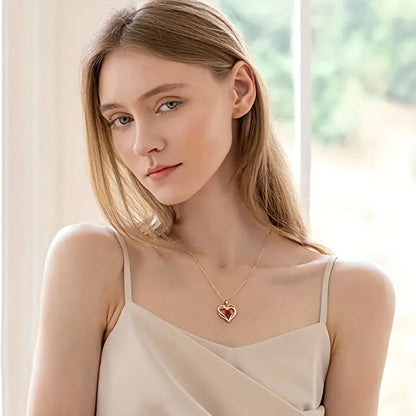 Elegant Rose Necklace in Gift Box