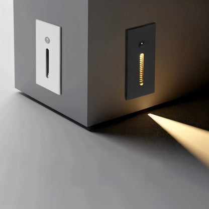 Flush Mount LED Wall Lamp With Brushed Steel Finish