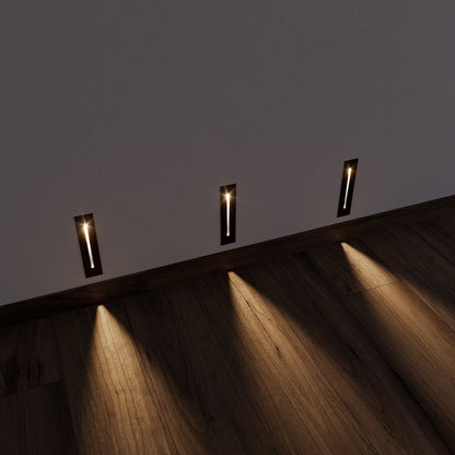 Flush Mount LED Wall Lamp With Brushed Steel Finish - Luxicro