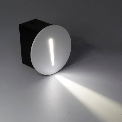 Flush Mount LED Wall Lamp With Brushed Steel Finish