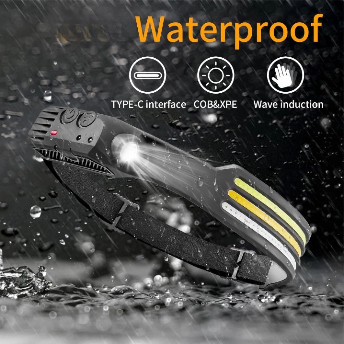 Powerful Waterproof LED Headlight for Outdoor Activities