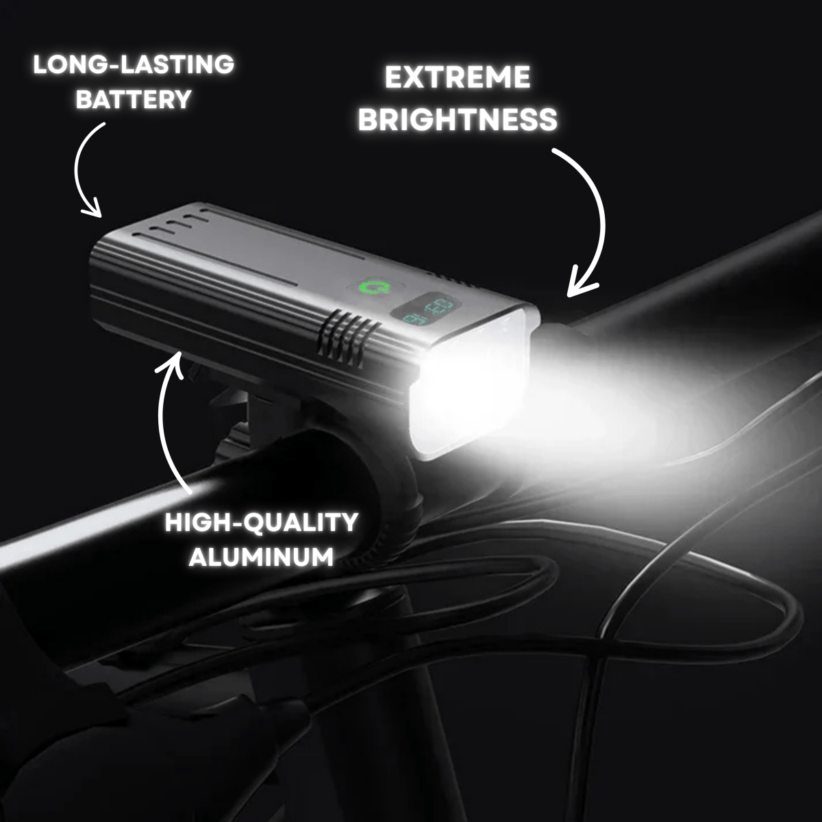 Bright 5000 Lumen USB Rechargeable Bike Light