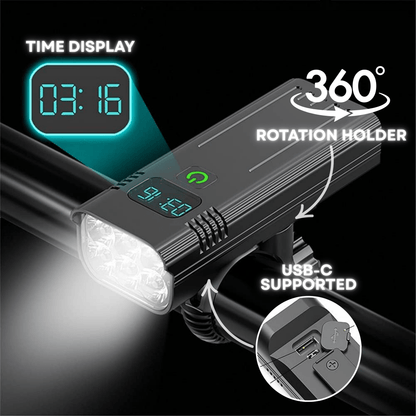 Bright 5000 Lumen USB Rechargeable Bike Light