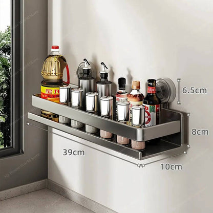 Compact Wall Mount Spice Organizer Rack