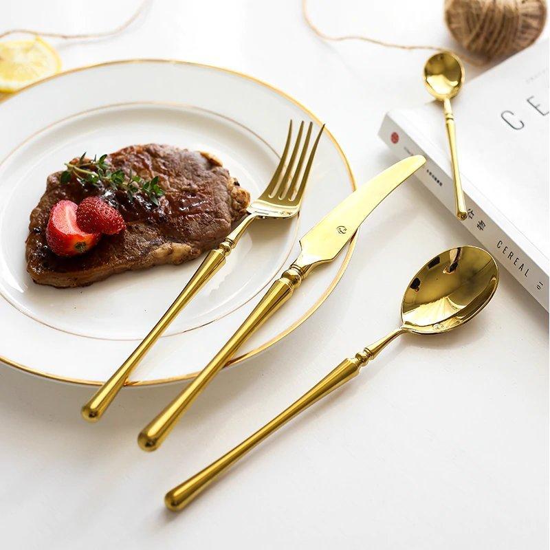 Premium 24K Gold Flatware Set