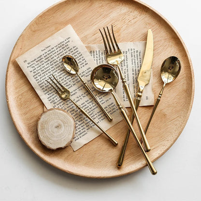 Premium 24K Gold Flatware Set - Luxicro