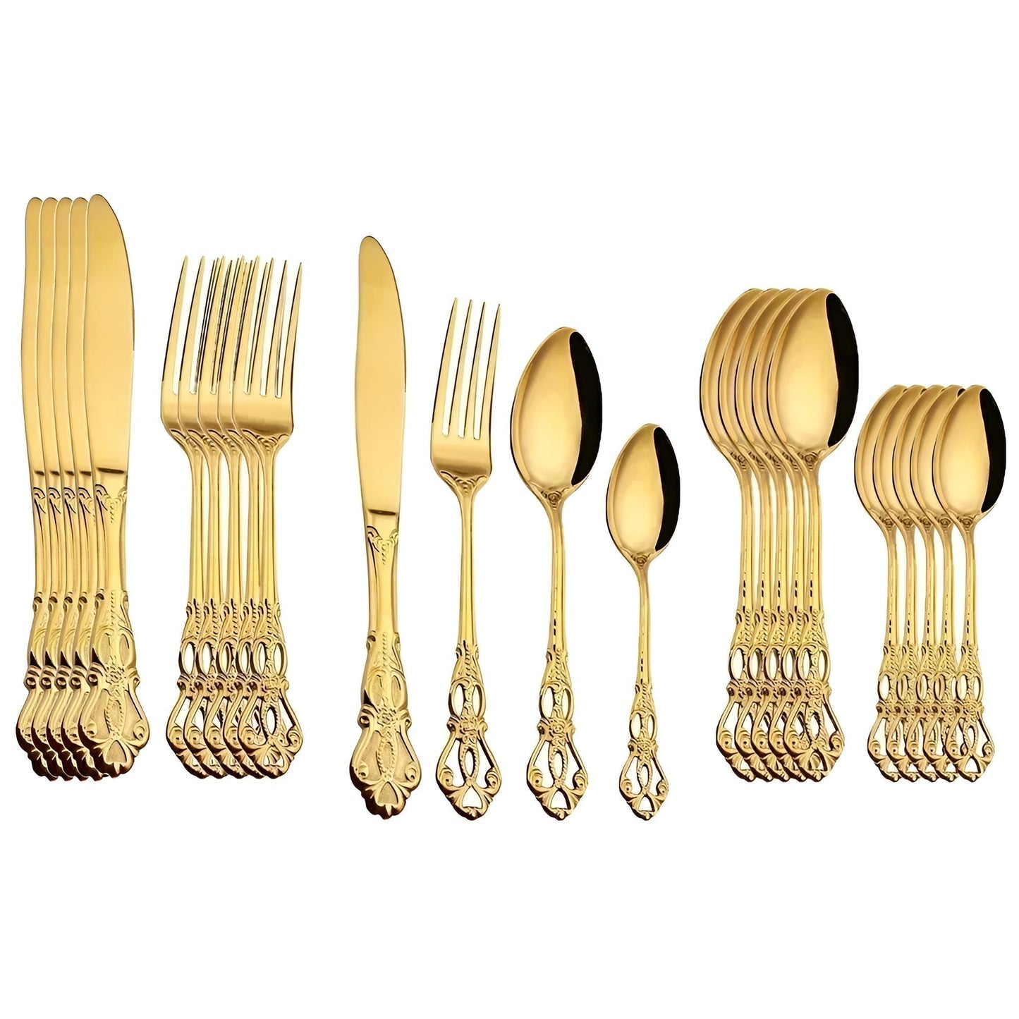 Premium 24-Piece Stainless Steel Cutlery Set - Luxicro