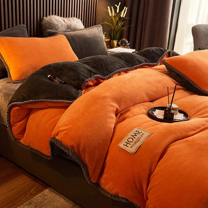 Cozy Thermal Duvet Cover Set Plush Bedding