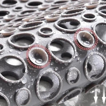 Antibacterial Non-Slip Bath Mat with Strong Grip