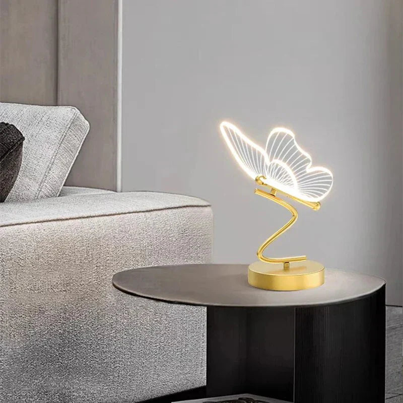 Stylish LED Table Lamp with Floral Pattern