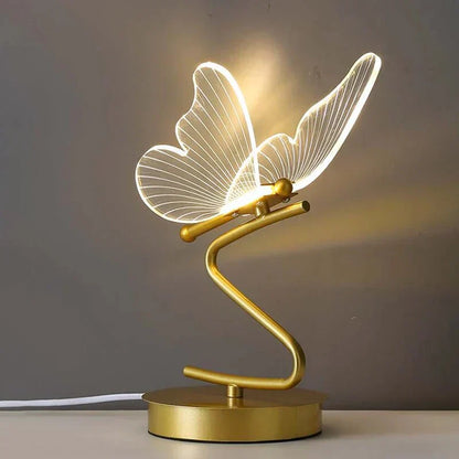Elegant Floral LED Desk Lamp