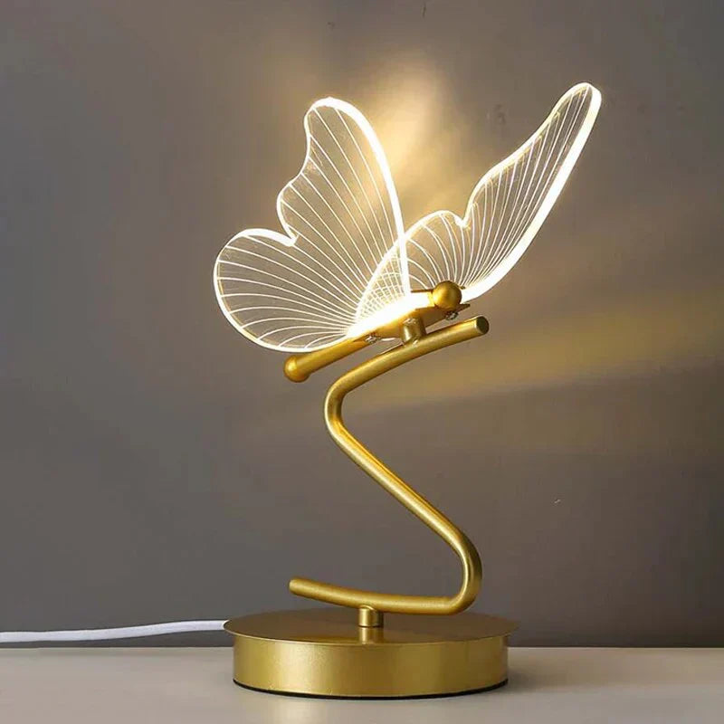 Stylish LED Table Lamp with Floral Pattern