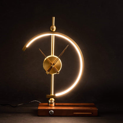Bright LED Clock Table Lamp