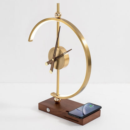 Bright LED Clock Table Lamp
