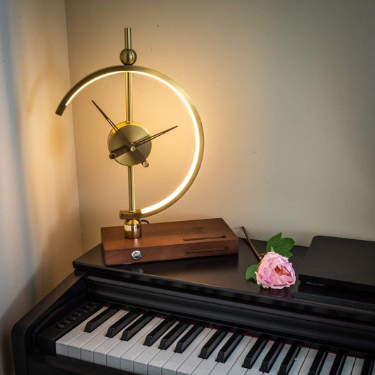 Bright LED Clock Table Lamp - Luxicro