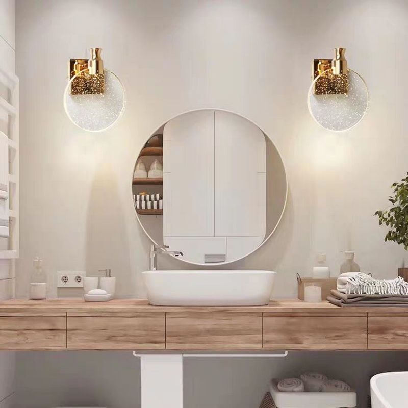 Elegant Round Glass Wall Light