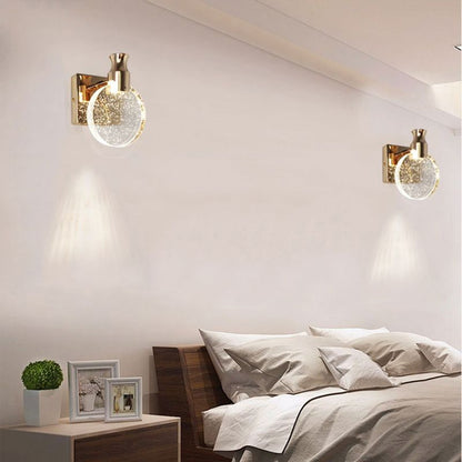 Elegant Round Glass Wall Light