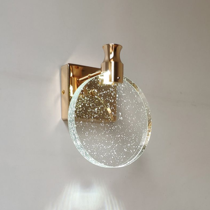 Elegant Round Glass Wall Light