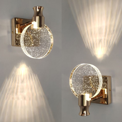 Elegant Round Glass Wall Light