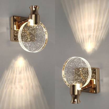 Elegant Round Glass Wall Light