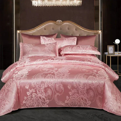 Luxurious Silk Bed Duvet Cover Set