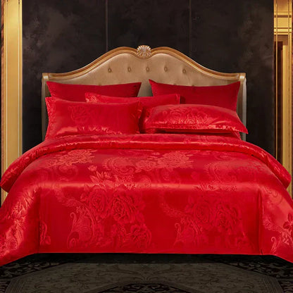 Luxurious Silk Bed Duvet Cover Set