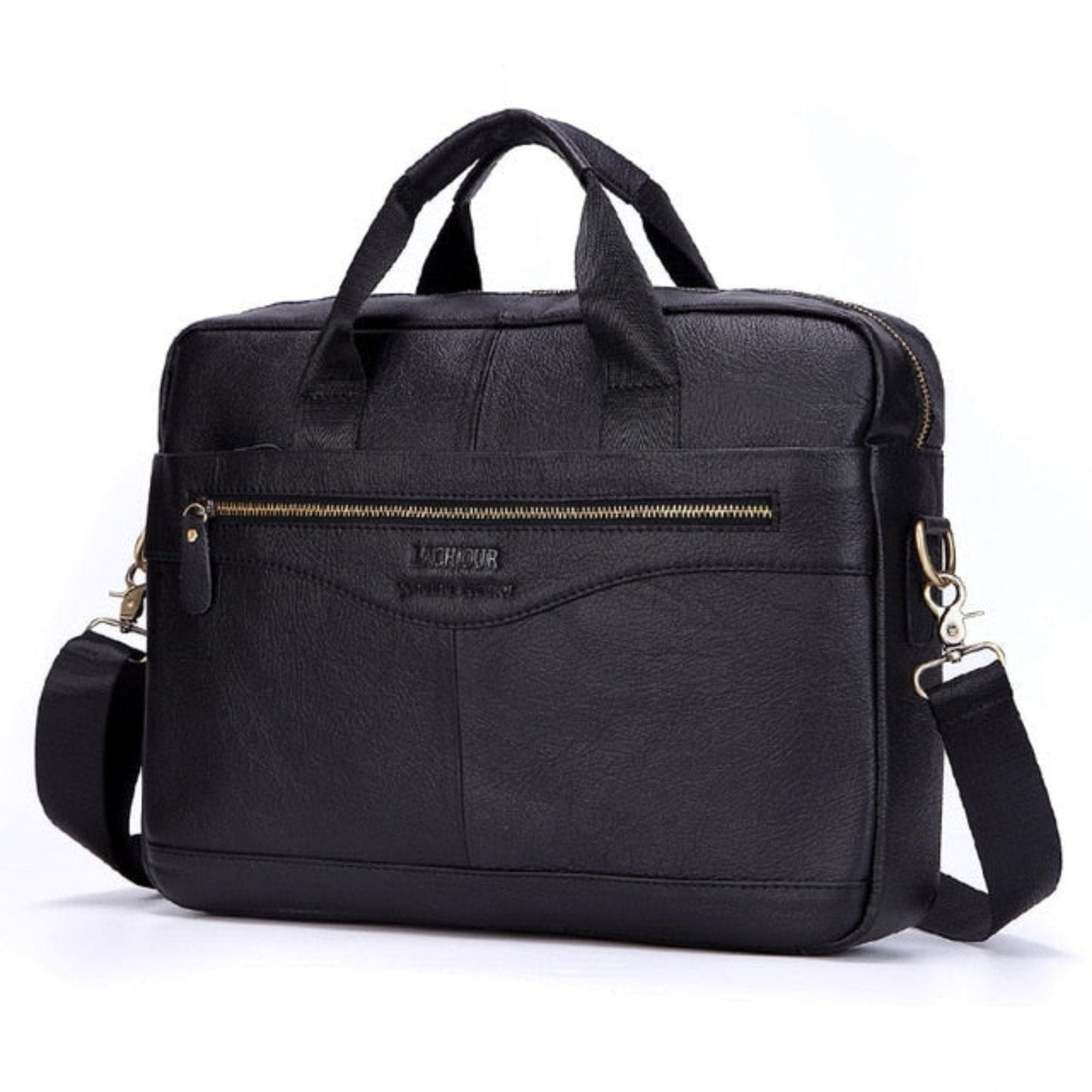 Premium Leather Laptop Briefcase