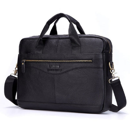 Premium Leather Laptop Briefcase
