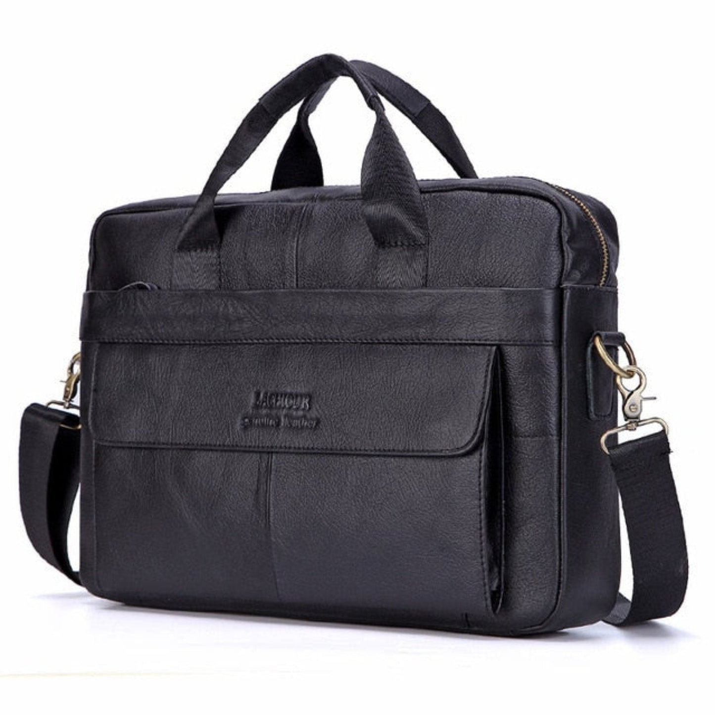 Premium Leather Laptop Briefcase