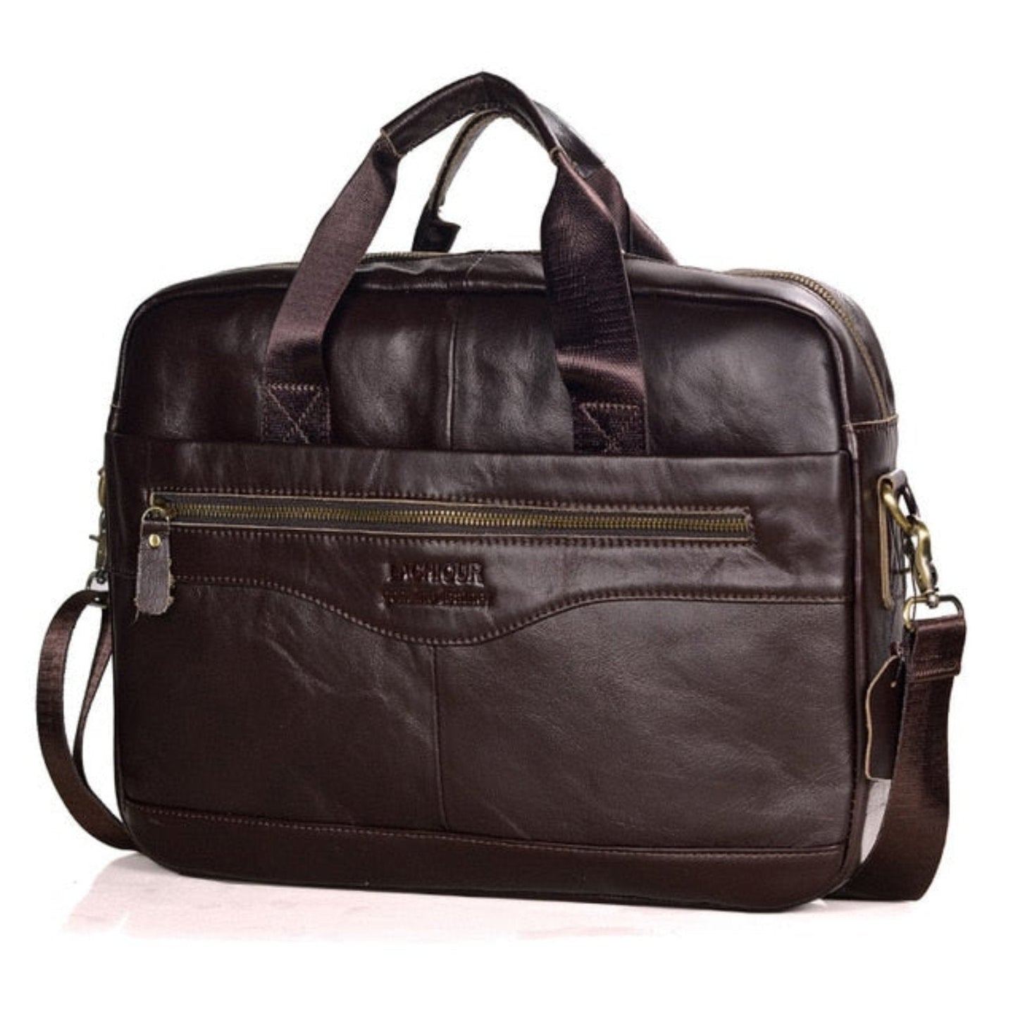 Premium Leather Laptop Briefcase