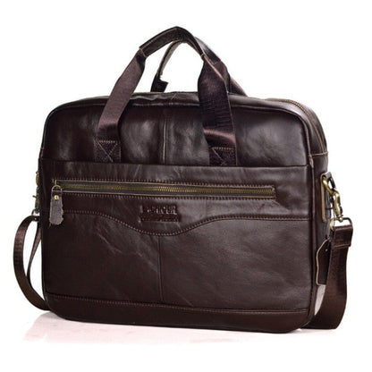 Premium Leather Laptop Briefcase
