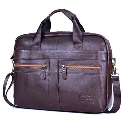Premium Leather Laptop Briefcase