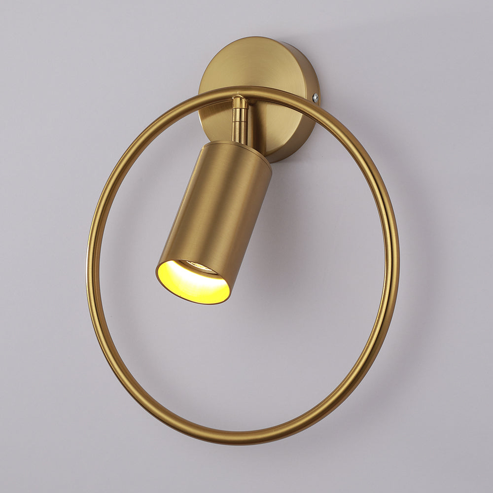 Elegant Golden LED Sconce Light