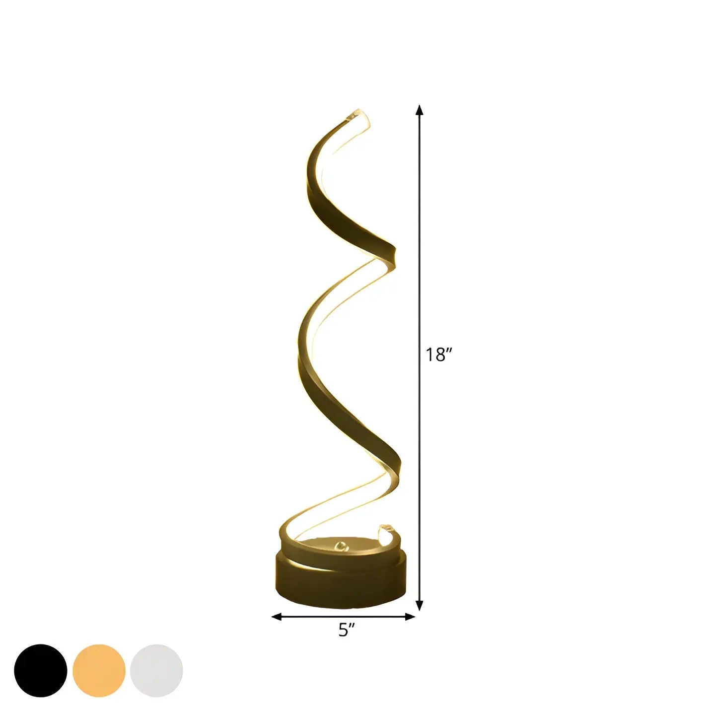 Bright Spiral LED Desk Light - Eco Friendly & Adjustable