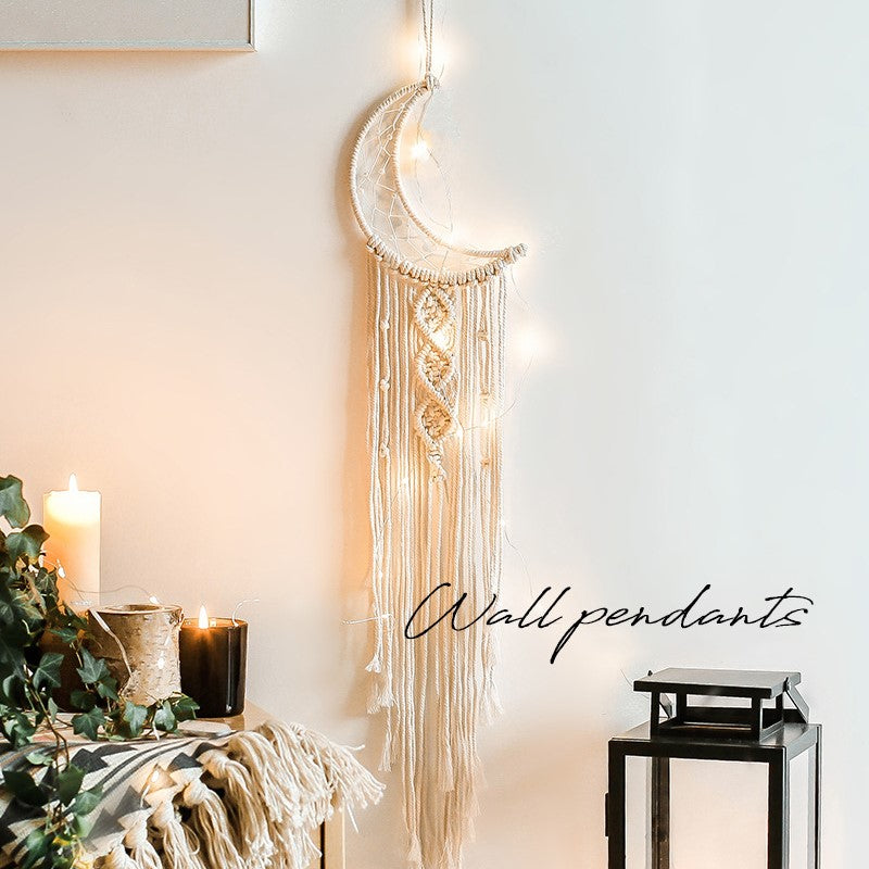 Boho Chic Macrame Wall Dreamcatcher Decor
