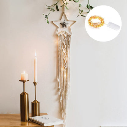 Boho Chic Macrame Wall Dreamcatcher Decor