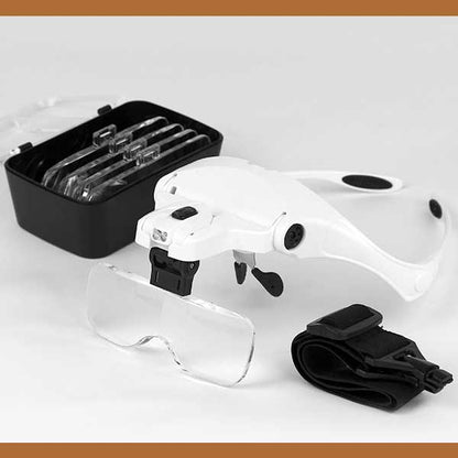 Accurate LED Magnifying Glasses for Close Up Work - Luxicro