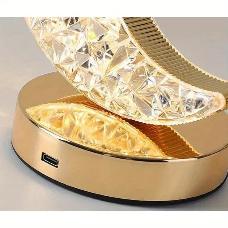 Stylish Crystal Desk Lamp with Dimmer