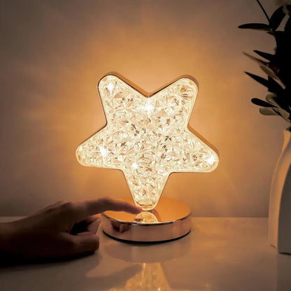 Stylish Crystal Desk Lamp with Dimmer