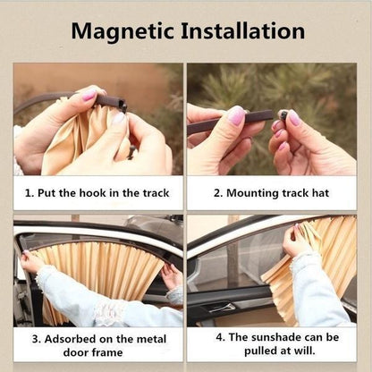 Car Window Sun Shield Curtain Blocker
