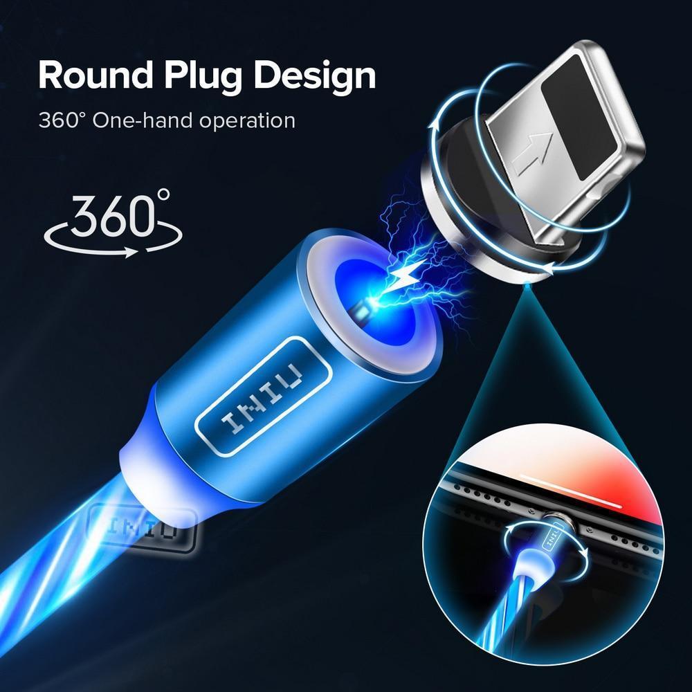 Bright LED Magnetic Phone Charger Cable
