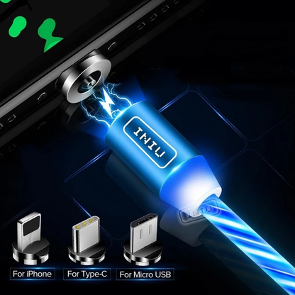 Bright LED Magnetic Phone Charger Cable