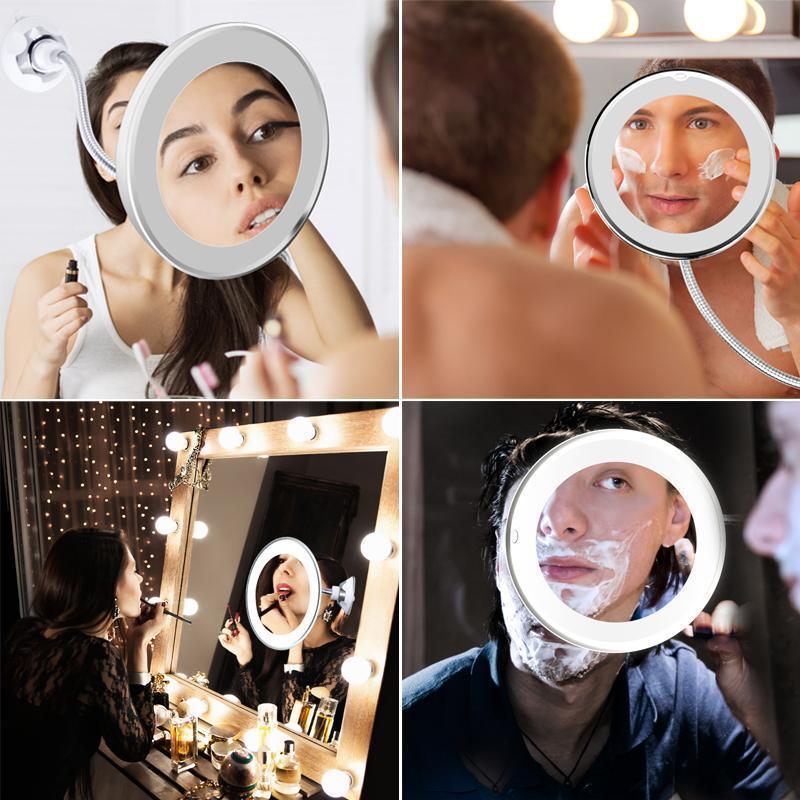 Clear LED Lighted Cosmetic Mirror